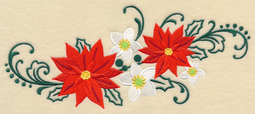 Christmas Floral Filigree Spray