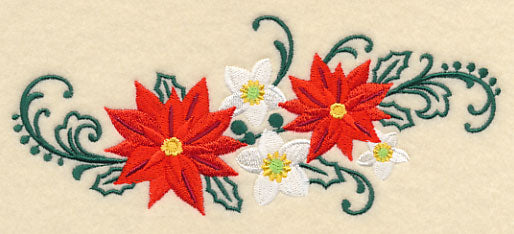 Christmas Floral Filigree Spray