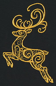 Filigree Reindeer (Goldwork)