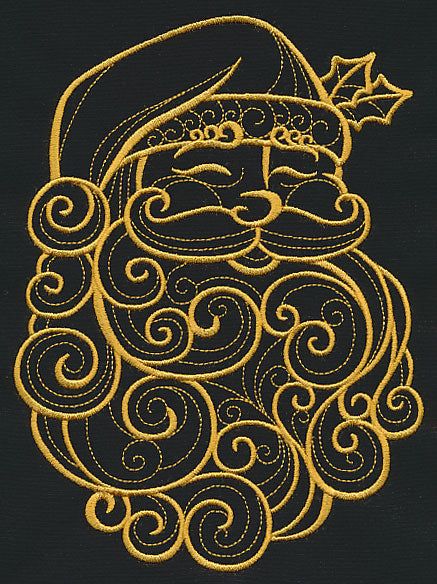 Filigree Santa Claus (Goldwork)