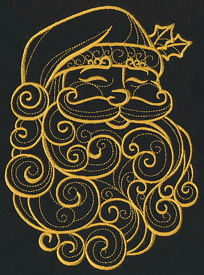 Filigree Santa Claus (Goldwork)