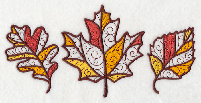 Filigree Leaf Trio