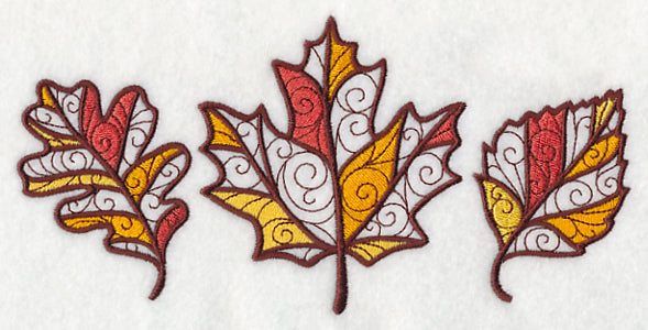 Filigree Leaf Trio