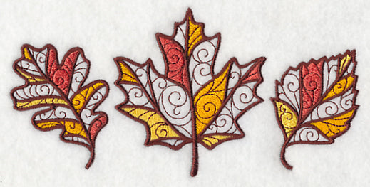 Filigree Leaf Trio