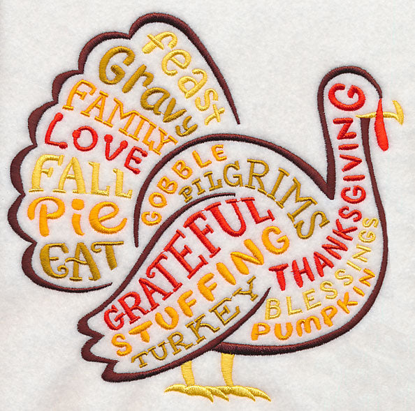 Turkey Word Silhouette