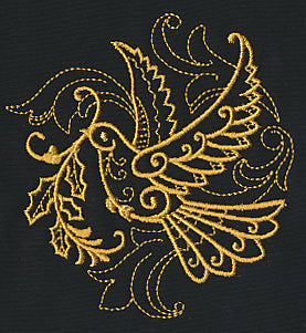 Filigree Dove (Goldwork)