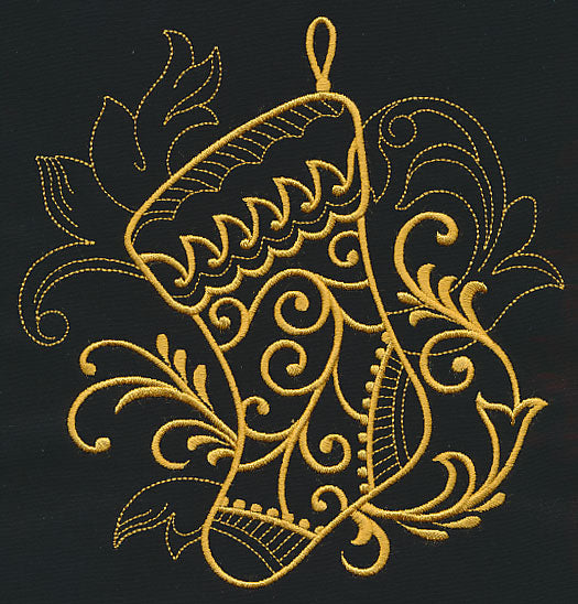 Filigree Stocking (Goldwork)