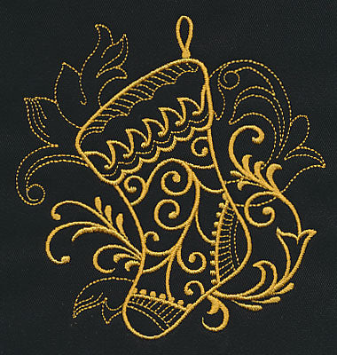 Filigree Stocking (Goldwork)