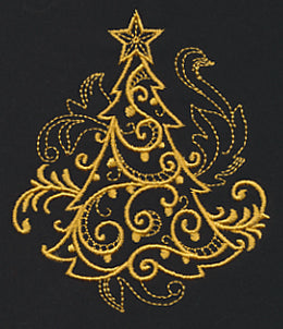 Filigree Christmas Tree (Goldwork)