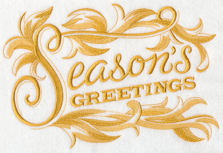 Season's Greetings with Baroque Flourish