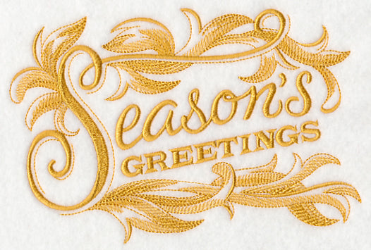 Season's Greetings with Baroque Flourish