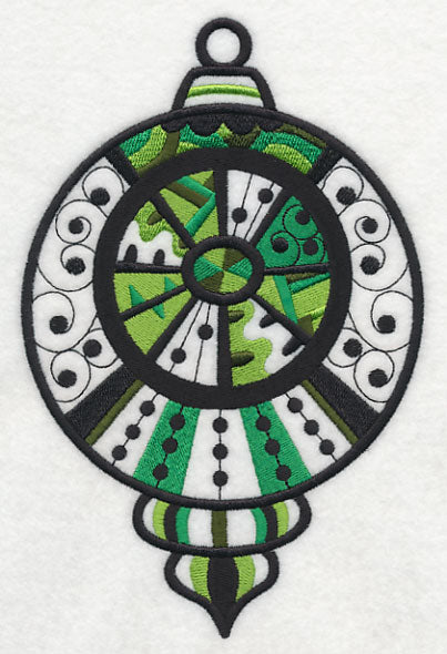 Merry and Bright Ornament (Blackwork)