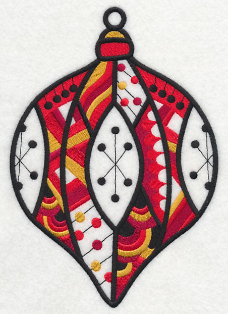 Very Merry Christmas Ornament (Blackwork)