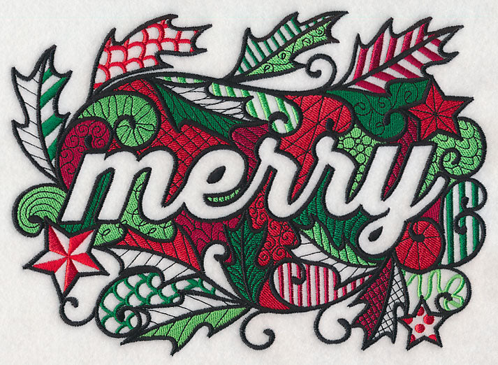 Christmas Merry (Blackwork)