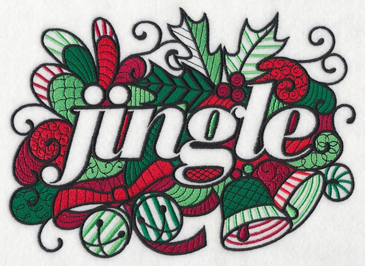 Christmas Jingle (Blackwork)