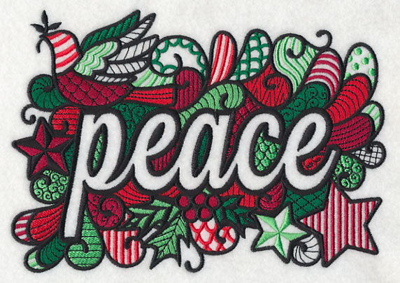 Christmas Peace (Blackwork)