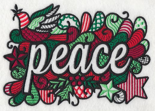 Christmas Peace (Blackwork)