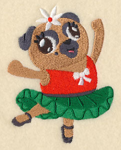 Dancing Christmas Pug