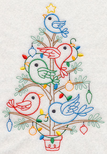 Christmas Tweets Tree (Vintage)