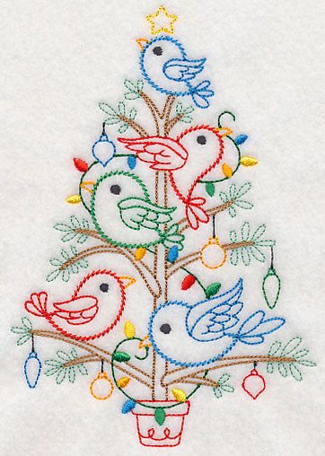 Christmas Tweets Tree (Vintage)