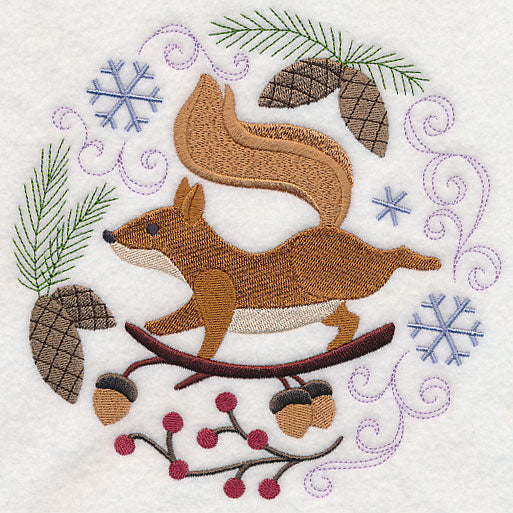 Winter Woodland Squirrel