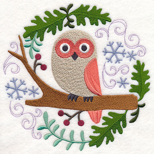 Winter Woodland Owl