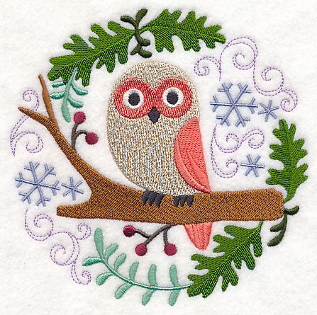 Winter Woodland Owl