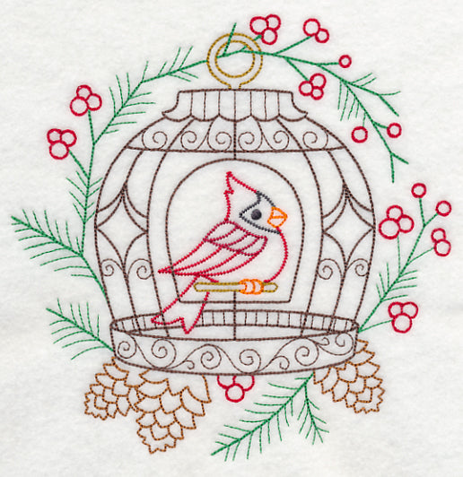 Cardinal Birdcage (Vintage)
