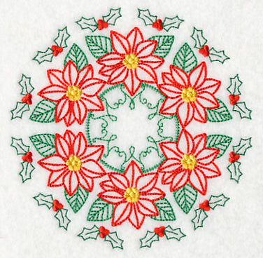 Kaleidoscope of Poinsettias (Vintage)
