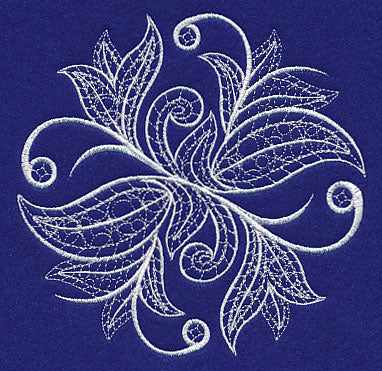 Whirls and Twirls Flourish (Whitework)