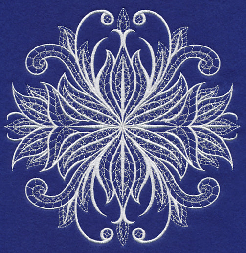 Swirling Symphony Flourish (Whitework)