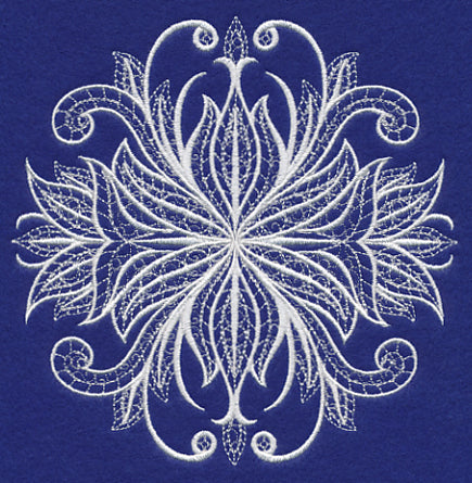 Swirling Symphony Flourish (Whitework)