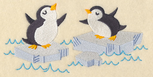 Playful Arctic Penguins