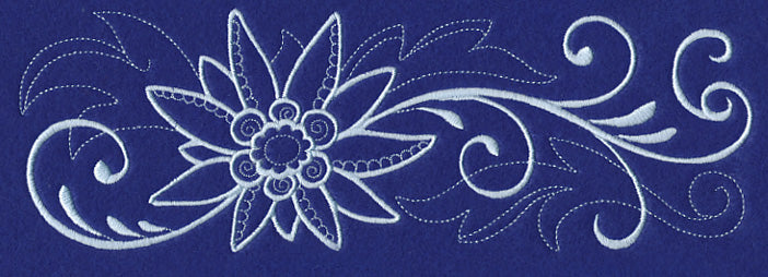 Snowy Edelweiss Border Filigree