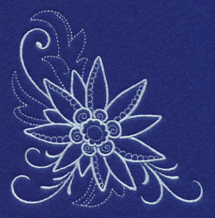 Snowy Edelweiss Corner Filigree