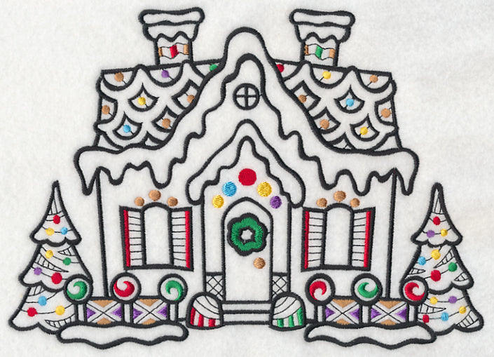 Gingerbread House 2 (Blackwork)