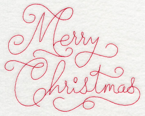 Merry Christmas (Redwork)