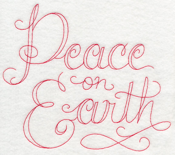 Peace on Earth (Redwork)