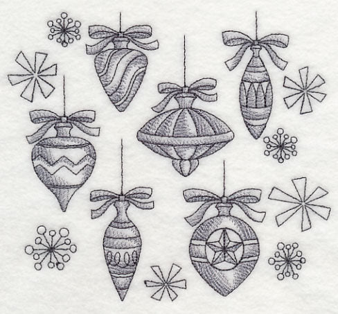 Classic Christmas Ornament Collage