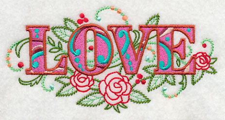 Love with Vintage Flower Fade