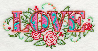 Love with Vintage Flower Fade