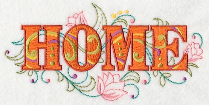 Home with Vintage Flower Fade