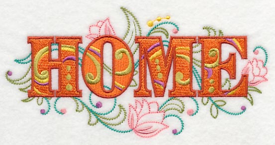 Home with Vintage Flower Fade