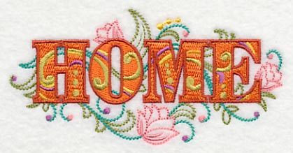 Home with Vintage Flower Fade