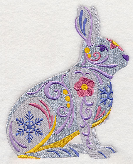 Flower Power Snowshoe Hare