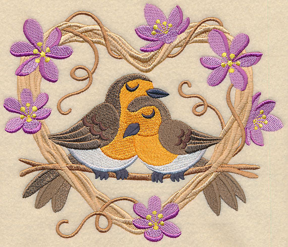 European Robin Love Nest