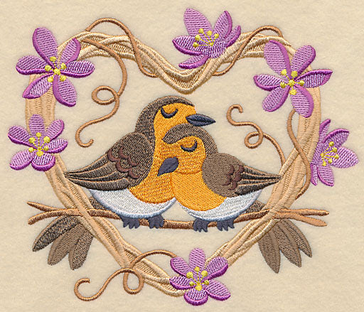 European Robin Love Nest