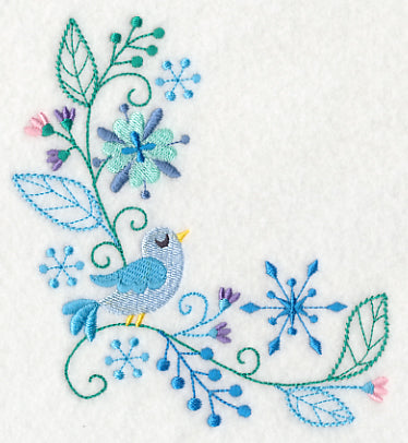 Frosty Foliage & Winter Bird Corner