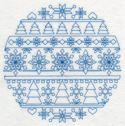 Nordic Winter Circle (Bluework)