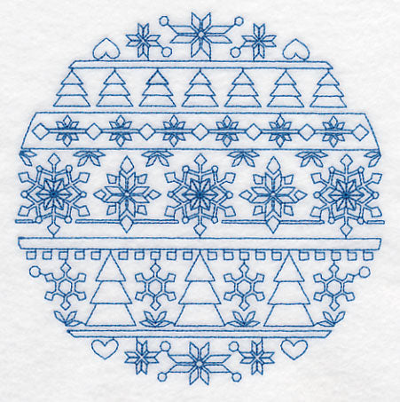 Nordic Winter Circle (Bluework)